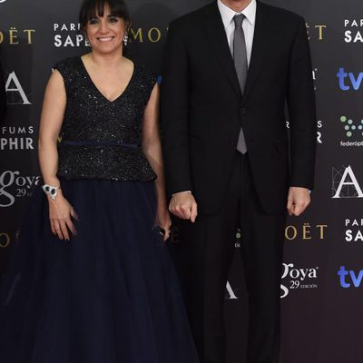 Judith Colell y Pedro Sánchez en los Premios Goya 2015