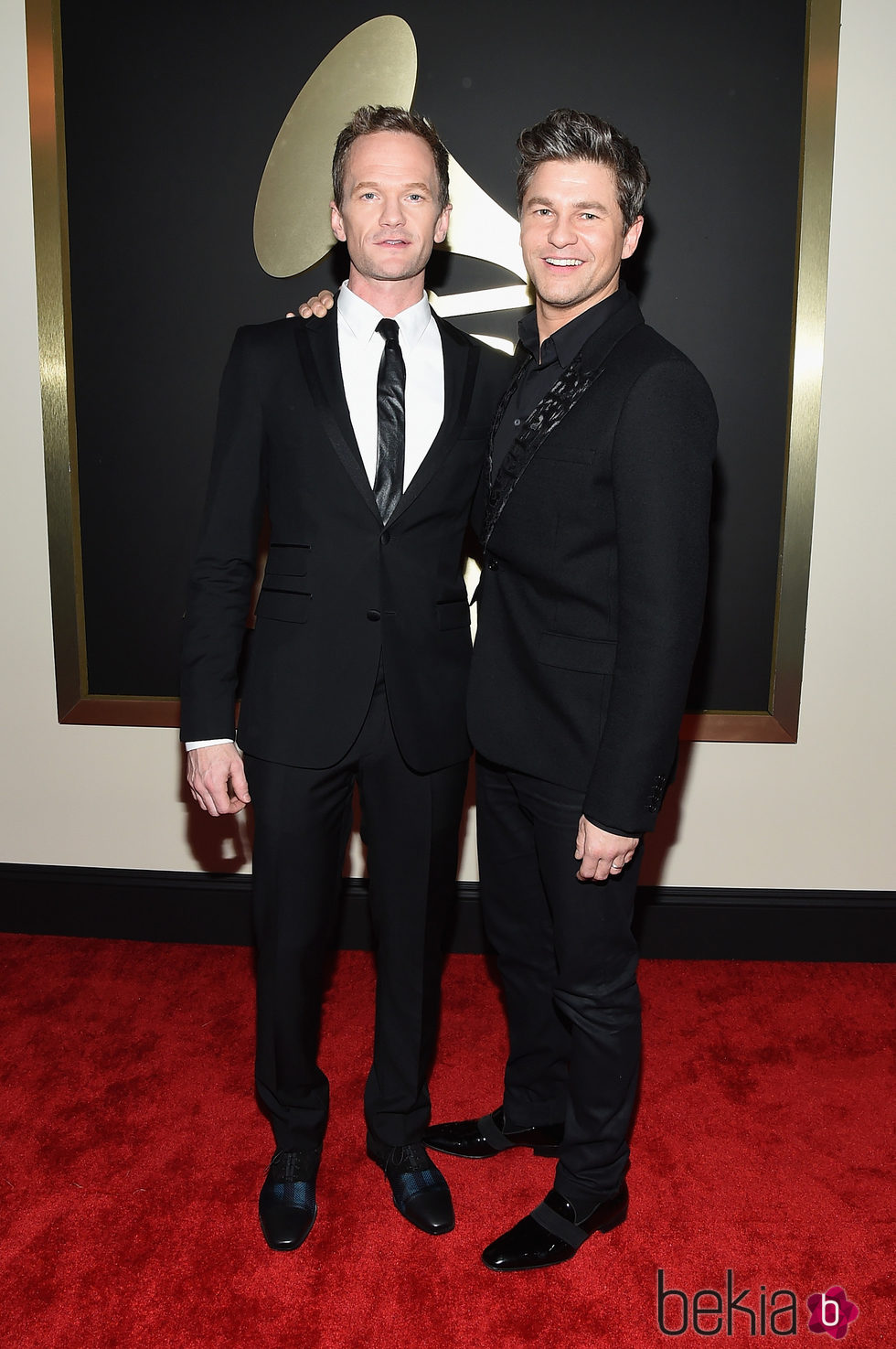 Neil Patrick Harris y David Burtka en los Grammy 2015