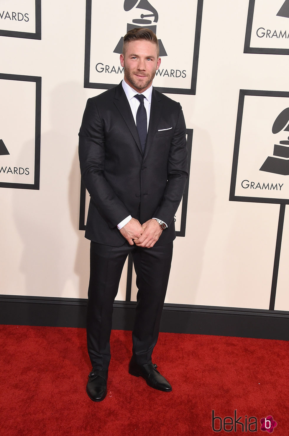 Julian Edelman en los Grammy 2015