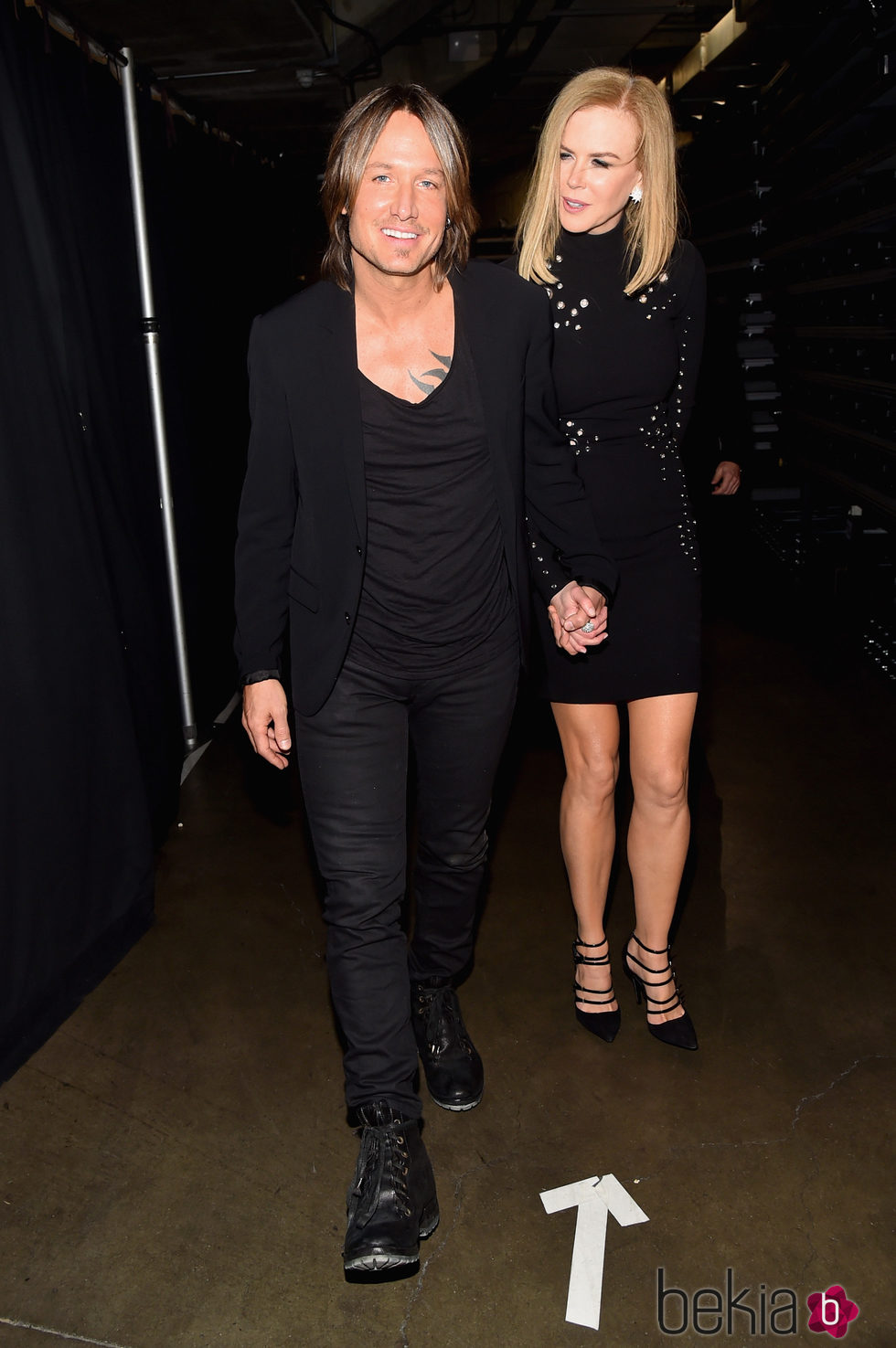 Keith Urban y Nicole Kidman en los premios Grammy 2015