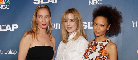 Uma Thurman, Melissa George y Thandie Newton en el estreno de 'The Slap'
