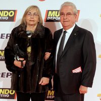 Los abuelos maternos de Gerard Piqué en la gala Mundo Deportivo 2015