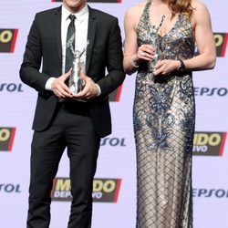 Marc Márquez y Mireia Belmonte en la gala Mundo Deportivo 2015