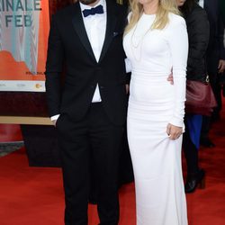 Sam Taylor-Johnson y Jamie Dornan en el estreno de 'Cincuenta sombras de Grey' en la Berlinale 2015