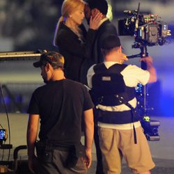 Nicole Kidman y Chiwetel Ejiofor, cómplices en el rodaje de 'El secreto de sus ojos'