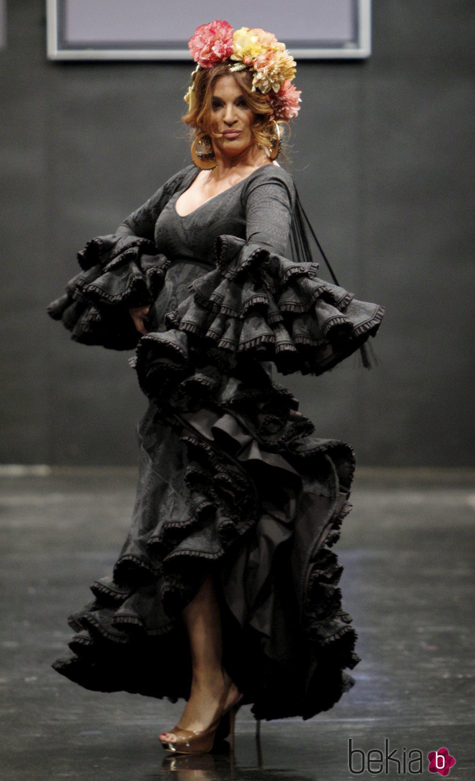 Raquel Bollo en la Pasarela Flamenca de Jerez de la Frontera