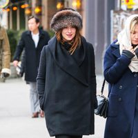 Dakota Johnson en Nueva York tras el estreno de 'Cincuenta sombras de Grey'