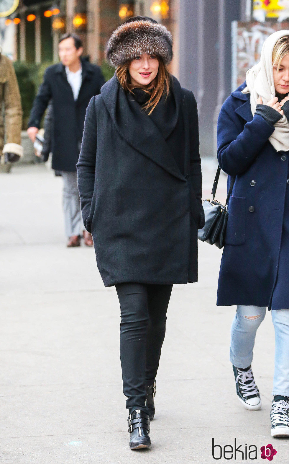Dakota Johnson en Nueva York tras el estreno de 'Cincuenta sombras de Grey'