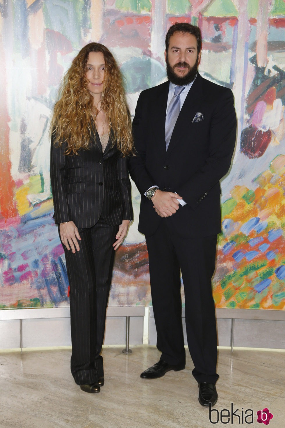 Blanca Cuesta y Borja Thyssen en la inauguración de la exposición de Raoul Dufy en el Museo Thyssen