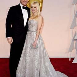 Chris Pratt y Anna Faris en la alfombra roja de los premios Oscar 2015