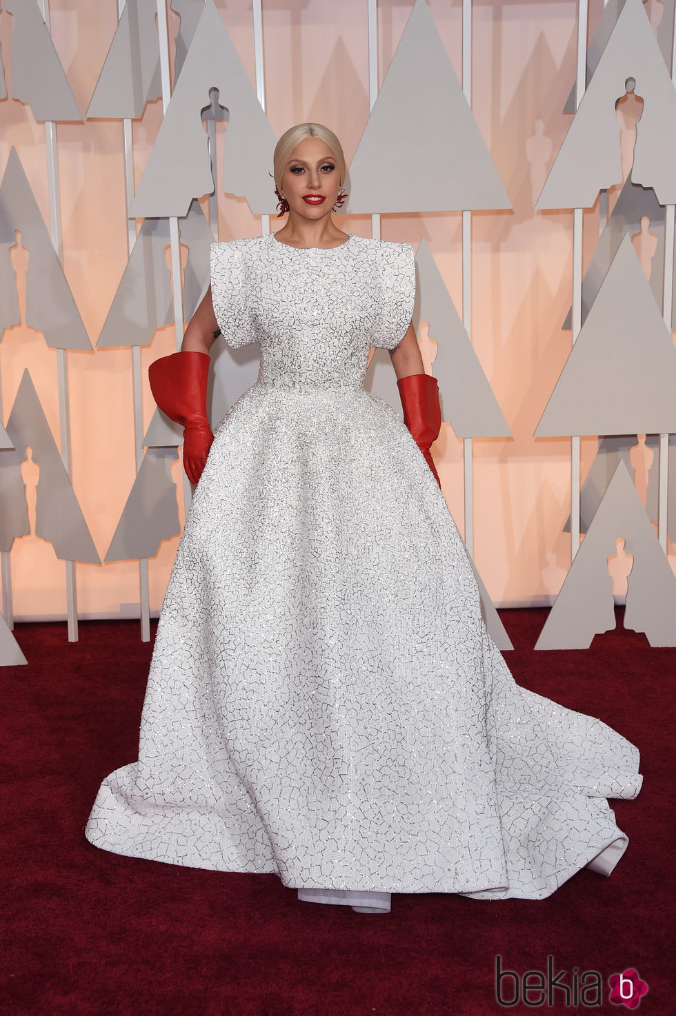 Lady Gaga llega a la alfombra roja de los Oscar 2015