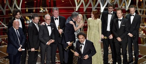 El equipo de 'Birdman' consigue el premio a la Mejor Película en los Oscar 2015