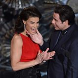 John Travolta e Idina Menzel se reencuentran en la gala de los Oscar