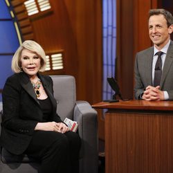 Joan Rivers en el show de Seth Meyers en la NBC