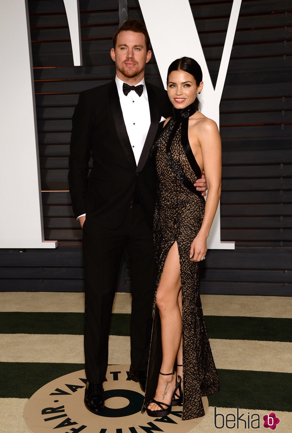 Channing Tatum y Jenna Dewan en la fiesta Vanity Fair tras los Oscar 2015