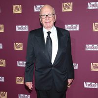 Rupert Murdoch en la fiesta de Fox tras los Oscar 2015
