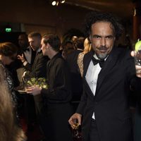 Alejandro González Iñárritu en la fiesta Governors Ball tras los Oscar 2015