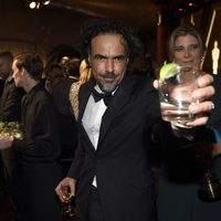 Alejandro González Iñárritu en la fiesta Governors Ball tras los Oscar 2015