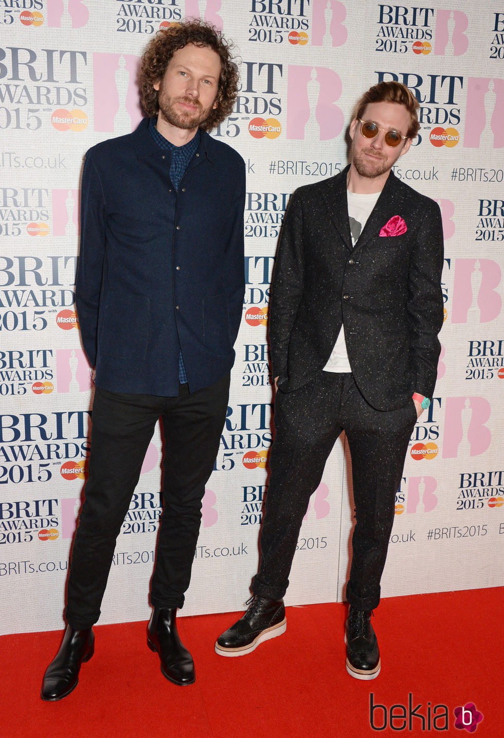 Kaiser Chiefs en la alfombra roja de los Brit Awards 2015