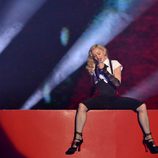 Madonna en el escenario de los Brit Awards 2015 dos décadas después