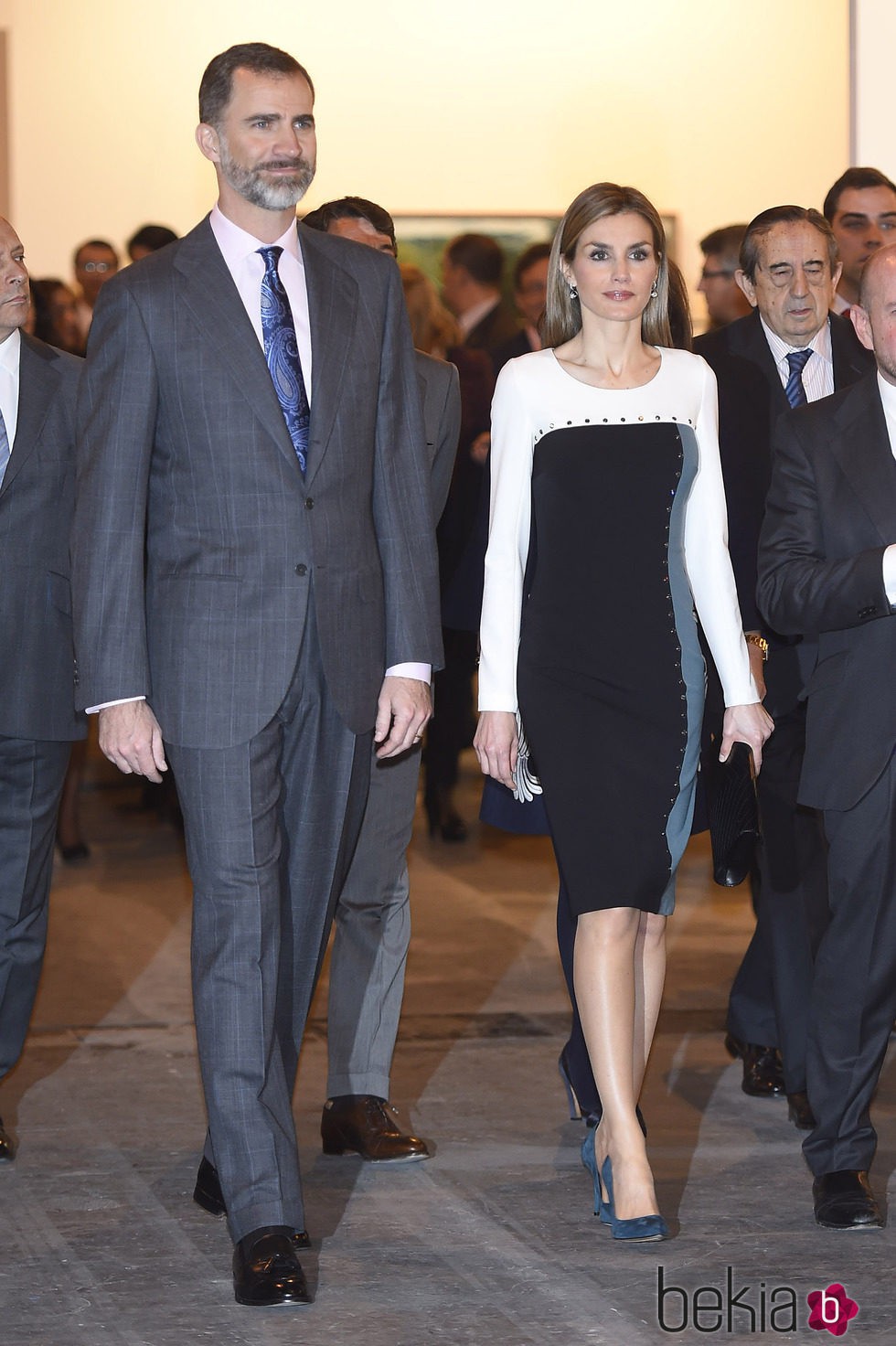 Los Reyes Felipe y Letizia en la inauguración de ARCO 2015