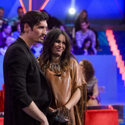 Felipe López y Mireia Canalda en la gala de expulsión de Ares de 'Gran Hermano VIP'