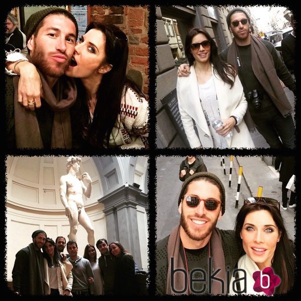 Pilar Rubio y Sergio Ramos disfrutan de una escapada con amigos en Florencia
