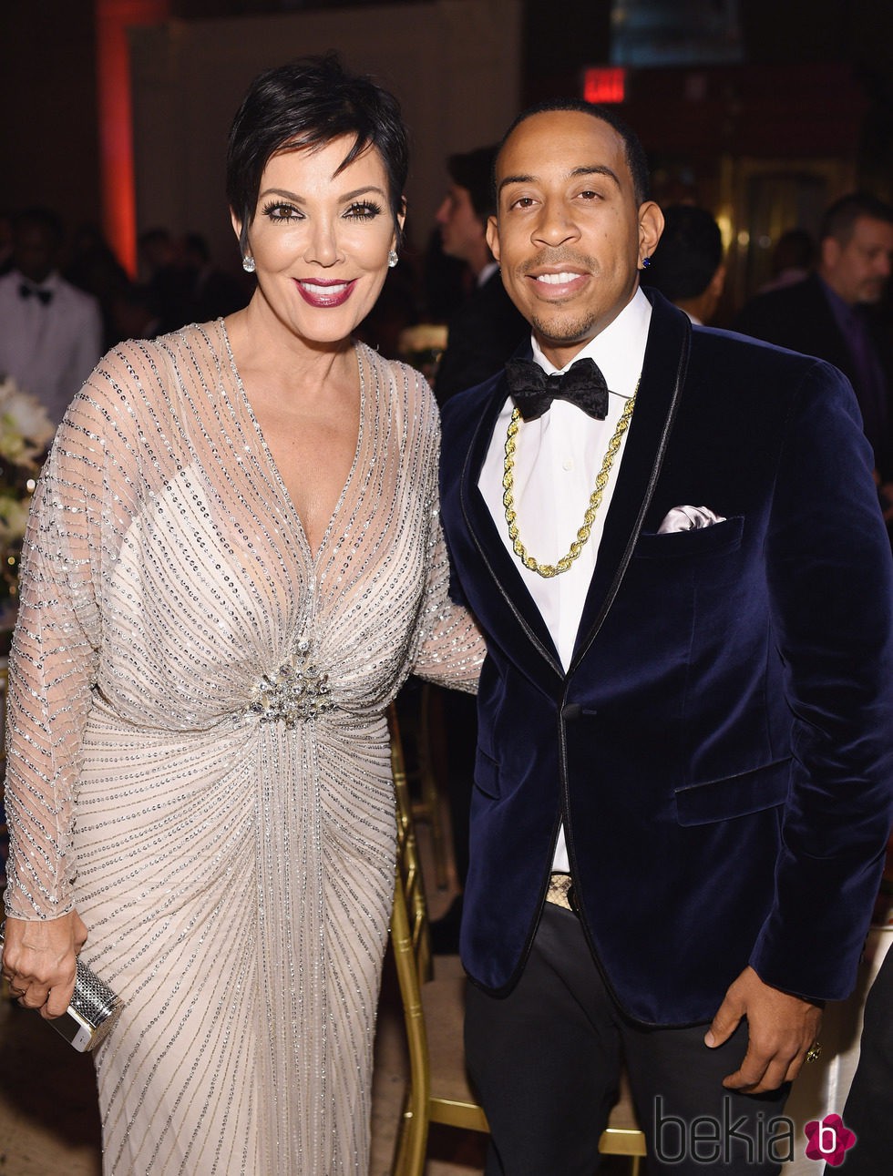 Kris Jenner y Ludacris en el evento solidario Angel Ball 2014