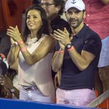 Eva Longoria y José Antonio Bastón en el Torneo de Tenis de Acapulco