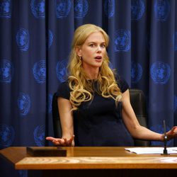 Nicole Kidman durante una conferencia contra la violencia de género de Naciones Unidas