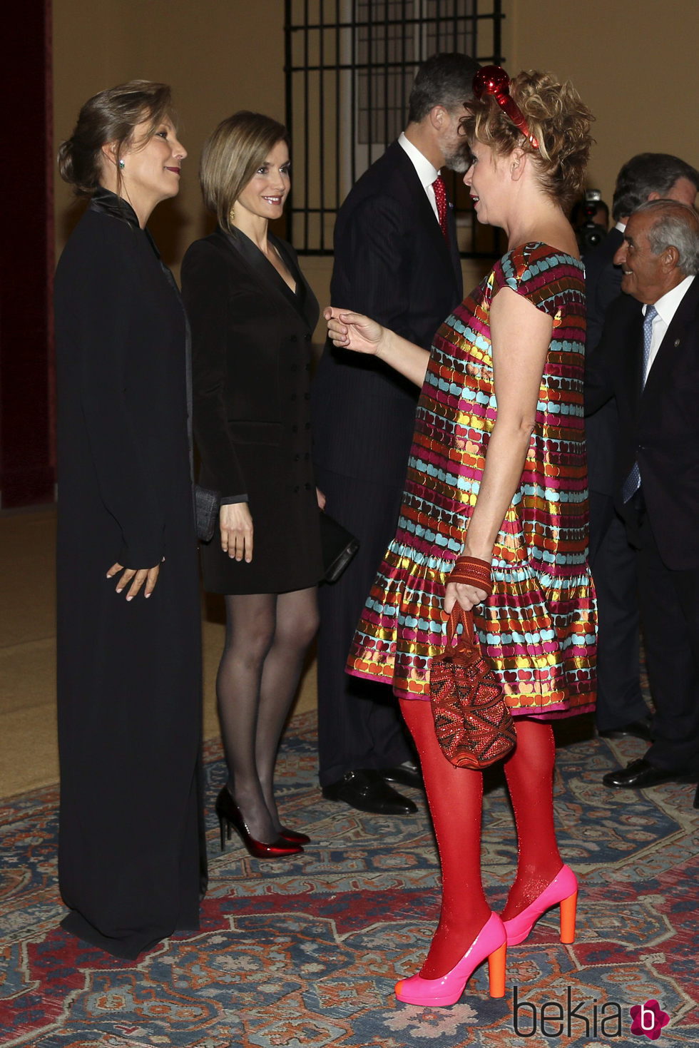 Ágatha Ruiz de la Prada en la cena del presidente de Colombia a los Reyes Felipe y Letizia