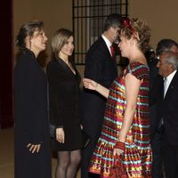 Ágatha Ruiz de la Prada en la cena del presidente de Colombia a los Reyes Felipe y Letizia