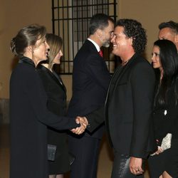 Carlos Vives en la cena del presidente de Colombia a los Reyes Felipe y Letizia