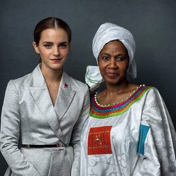 Emma Watson y la directora ejecutiva de ONU Mujeres Phumzile Mlambo-Ngcuka