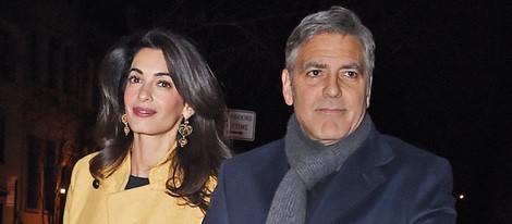 Amal Alamuddin y George Clooney salen a cenar por el Upper East Side de Nueva York