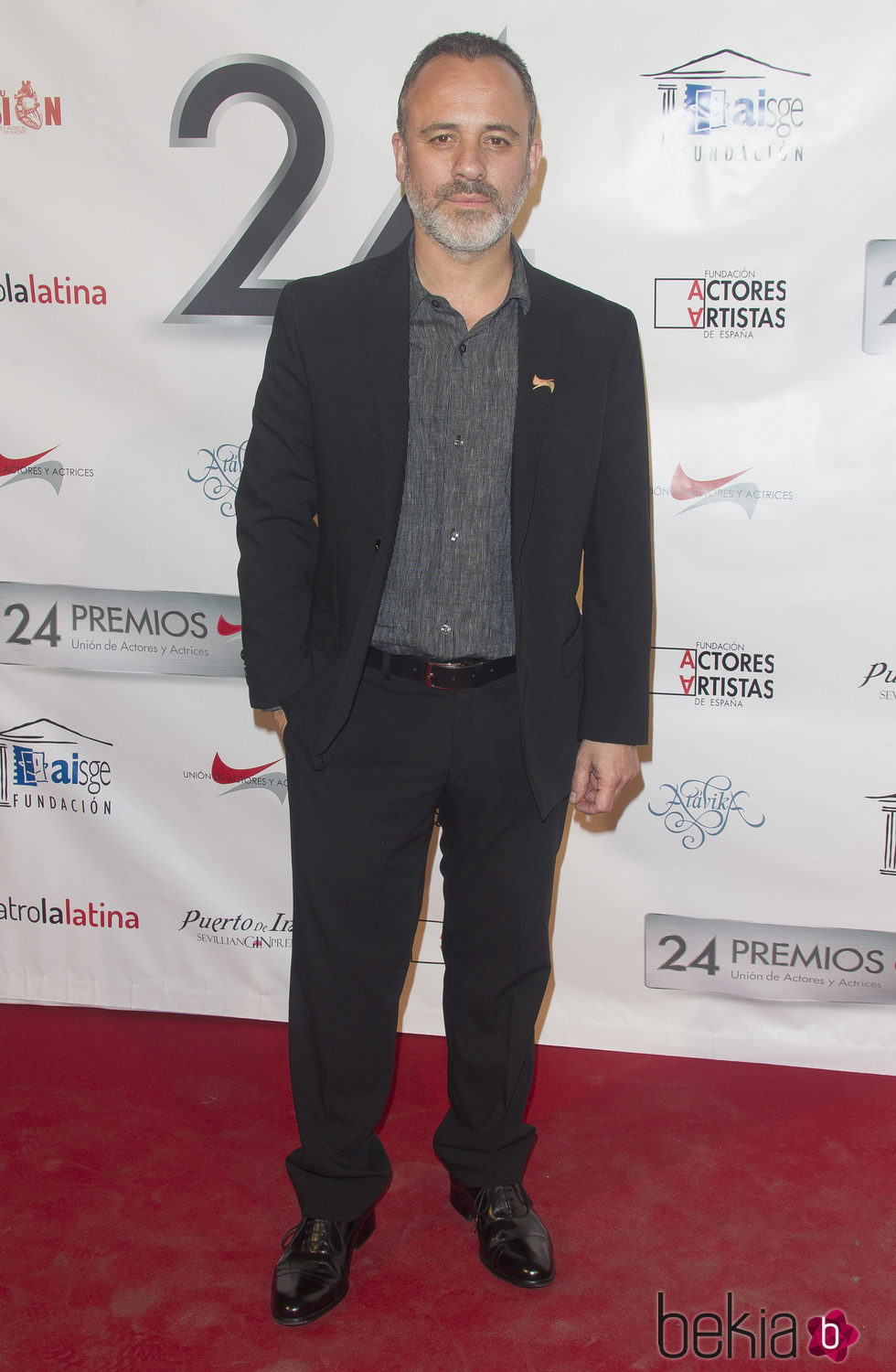Javier Gutiérrez en la entrega de los Premios Unión de Actores 2015