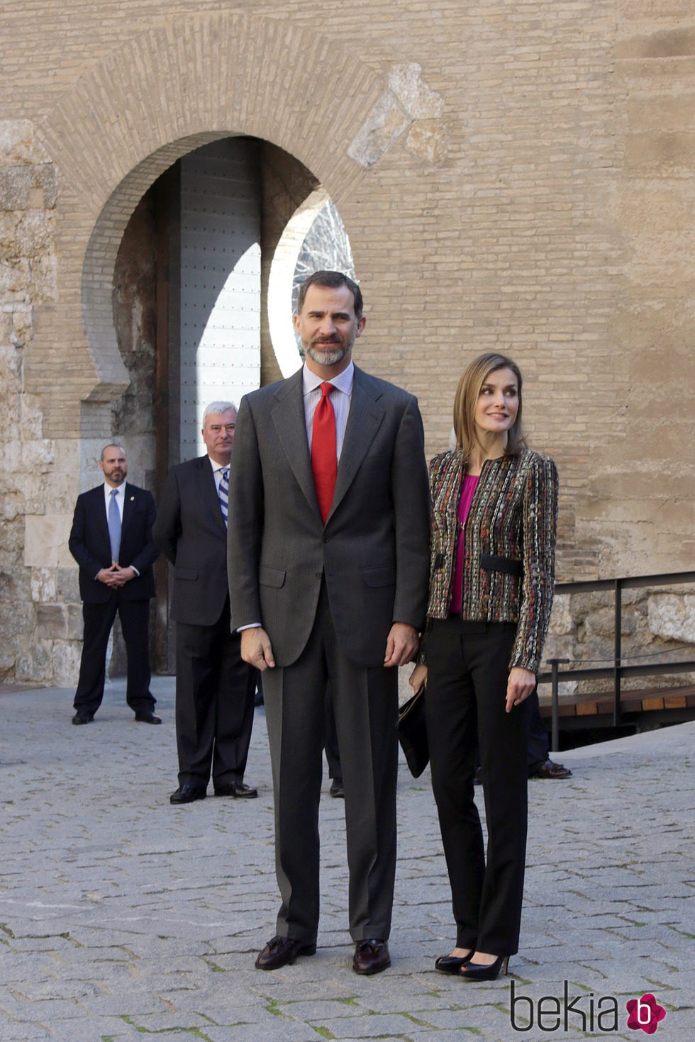 Los Reyes Felipe y Letizia en la inauguración de una exposición sobre Fernando El Católico