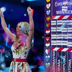 Edurne se proclama ganadora de Eurovisión 2015 en 'El hormiguero'