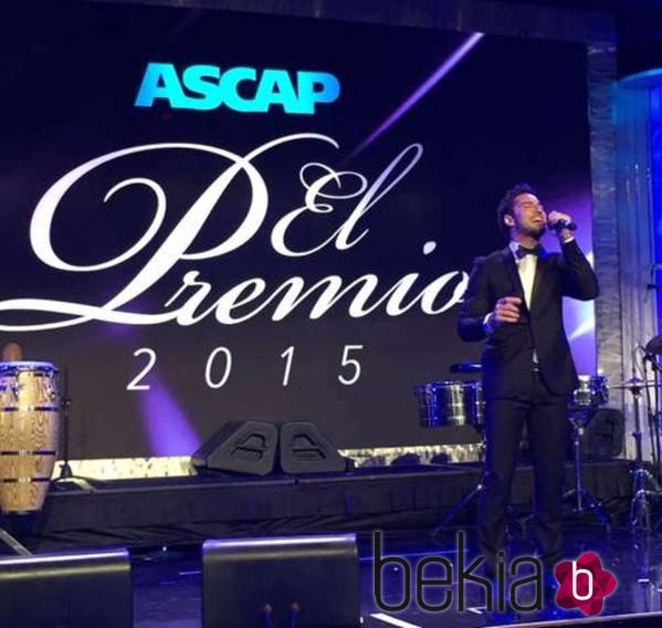 David Bisbal actuando en la entrega de los Premios ASCAP 2015