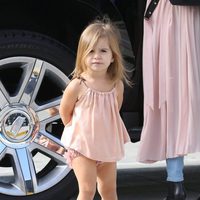 Penelope Disick vestida con el traje y las sandalias de ballet