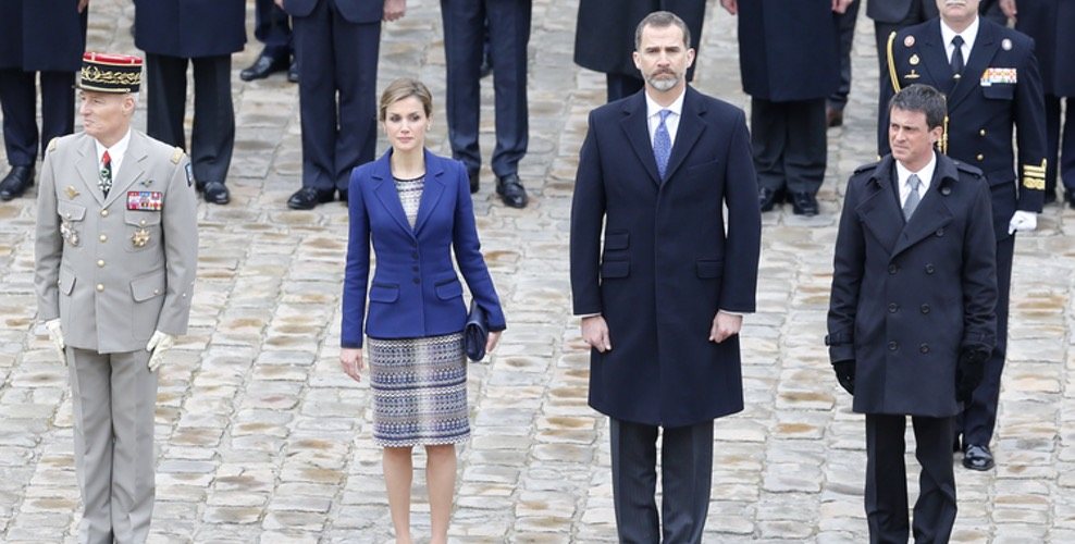Los Reyes Felipe y Letizia con Manuel Valls en su primer Viaje de Estado a Francia como Reyes de España