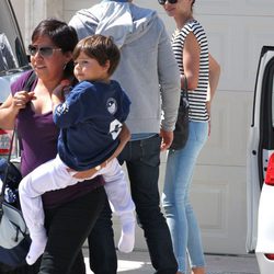Miranda Kerr y Orlando Bloom junto a su hijo Flynn en Miami