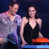 Angelina Jolie y Chris Pratt en los Nickelodeon Kids Choice Awards 2015