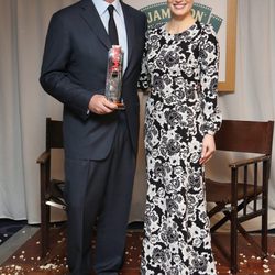 Christopher Nolan y Jessica Chastain en los Premios Empire 2015