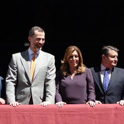 El Rey Felipe con Susana Díaz en la Semana Santa de Sevilla 2015