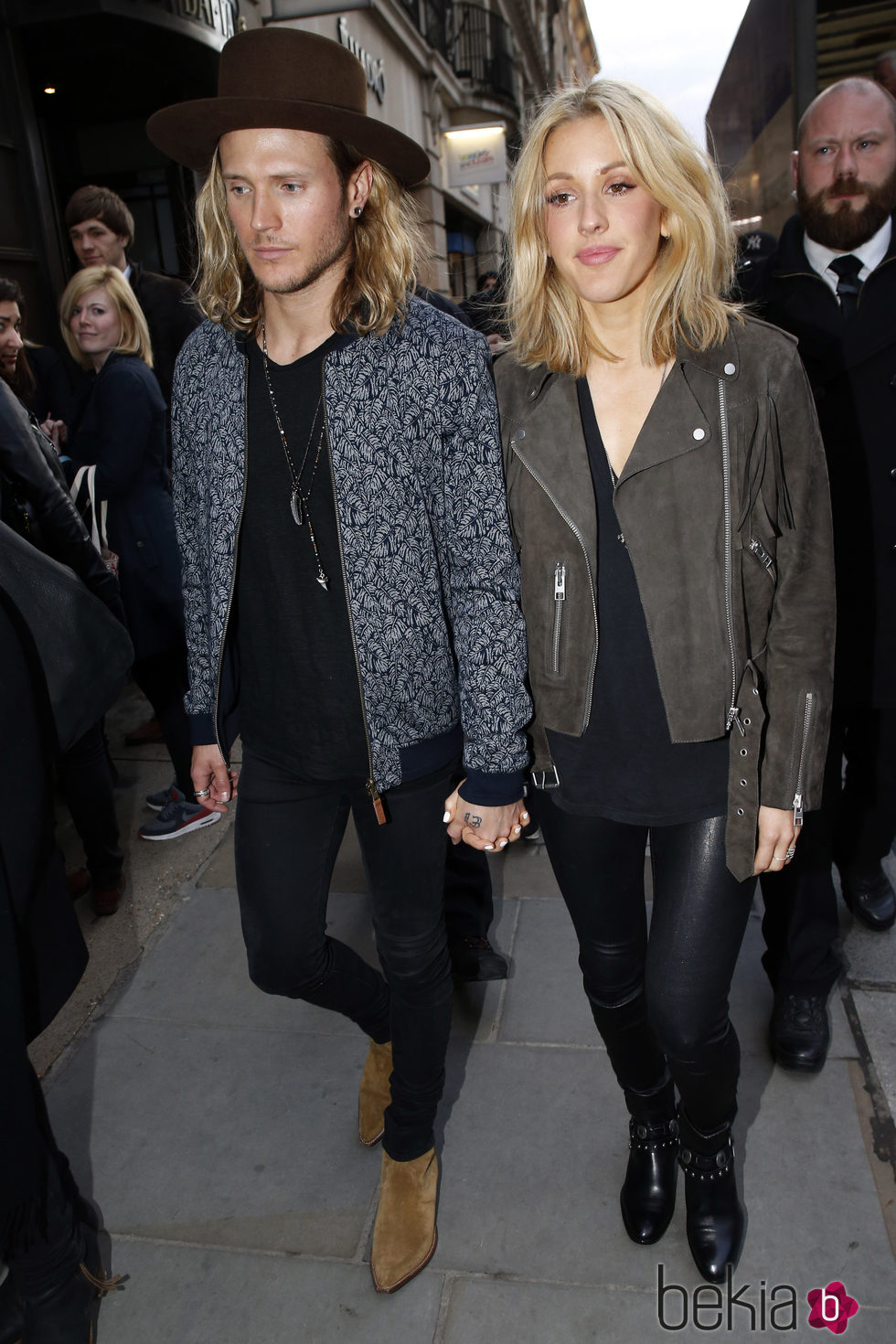Dougie Poynter y Ellie Goulding pasean su amor por las calles de Londres