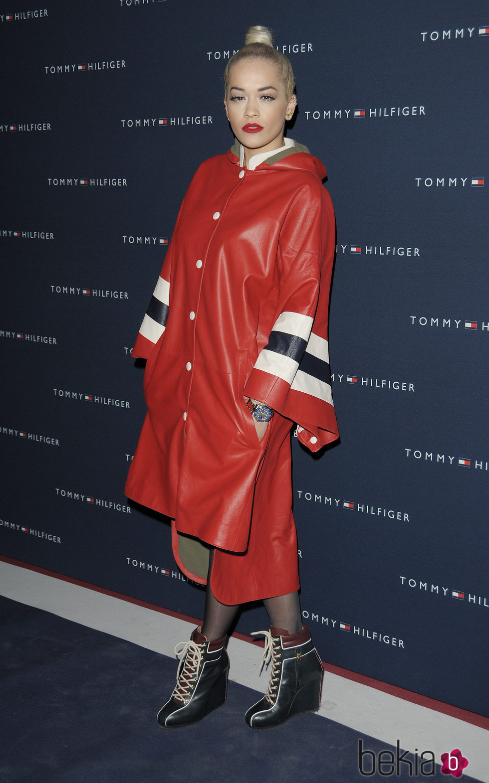 Rita Ora en la inauguración de una tienda de Tommy Hilfiger en París