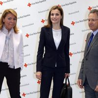 La Reina Letizia en una reunión de trabajo con Cruz Roja Española