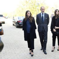 Kyril de Bulgaria y sus hijas en el funeral de Kardam de Bulgaria