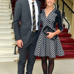 Andy Murray y su novia Kim Sears en el Palacio de Buckingham